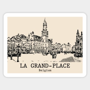 La Grand-Place - Belgium Sticker